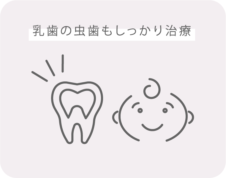 乳歯の虫歯もしっかり治療